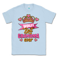 Dusty Blue world's best grandma ever Classic Tee - Jasminsmagicworld