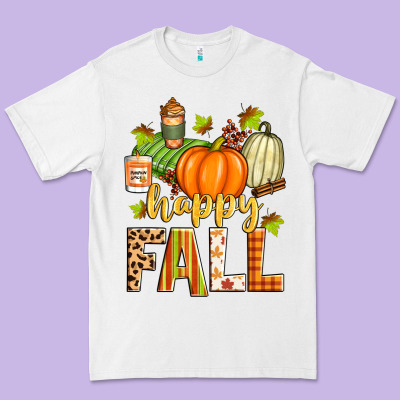 Happy Fall Premium Tee Designed By Zillion Design Studio