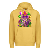 Antique Gold Mardi Gras pig Premium Hoodie - NancyCooperArtShop