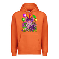 Carrot Mardi Gras pig Premium Hoodie - NancyCooperArtShop