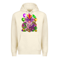 Sandshell Mardi Gras pig Premium Hoodie - NancyCooperArtShop