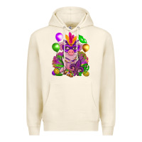 Tofu Mardi Gras pig Premium Hoodie - NancyCooperArtShop