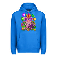 True Royal Mardi Gras pig Premium Hoodie - NancyCooperArtShop