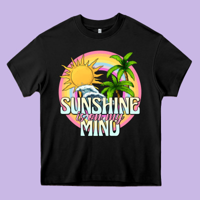 Sunshine Is On My Mind Heavy Core Tee Designed By Texasbilliewilder