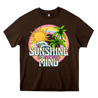 Chocolate Brown sunshine is on my mind Heavy Core Tee - texasbilliewilder