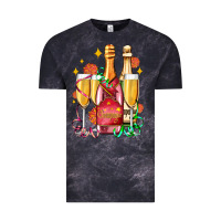 Cloud Black new year party champagne Vintage Tee - AdoDesignShop