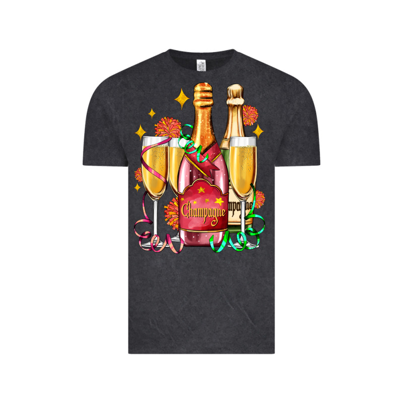 New Year Party Champagne Vintage Tee by AdoDesignShop | Teevron