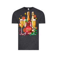 Vintage Black new year party champagne Vintage Tee - AdoDesignShop