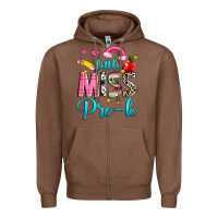 Chestnut little miss pre k Zipper Hoodie - NancyCooperArtShop