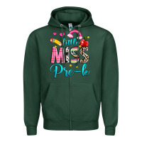 Sports Green little miss pre k Zipper Hoodie - NancyCooperArtShop
