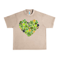 French Oak heart shaped clover Urban Heavy Tee - AdoDesignShop