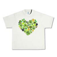 Pistachio heart shaped clover Urban Heavy Tee - AdoDesignShop