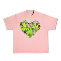 Salmon heart shaped clover Urban Heavy Tee - AdoDesignShop