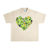 Sandshell heart shaped clover Urban Heavy Tee - AdoDesignShop