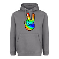 Storm rainbow peace sign Heavyweight Hoodie - Jasminsmagicworld