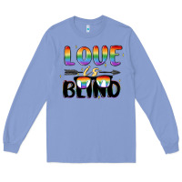 Colony Blue love is blind Long Sleeve Tee - MaliasSmallBusiness
