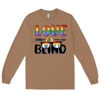 Toasted Coconut love is blind Long Sleeve Tee - MaliasSmallBusiness