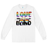 White love is blind Long Sleeve Tee - MaliasSmallBusiness