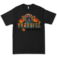 Black thankful and blessed Premium Tee - RanaPortraitStore