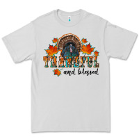 Dove Grey thankful and blessed Premium Tee - RanaPortraitStore