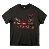 Asphalt my valentine has paws Heavy Core Tee - RanaPortraitStore