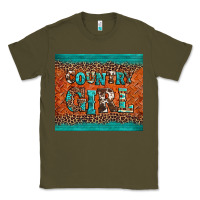 Army Green country girl Classic Tee - BarkalooDesign