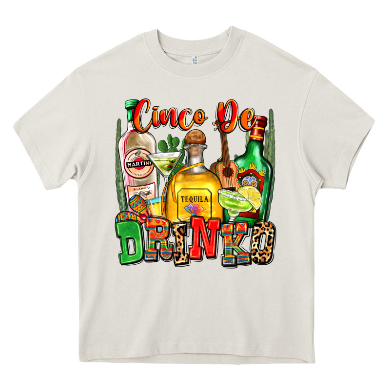 Cinco De Drinko Heavy Core Tee by Zillion Design Studio | Teevron