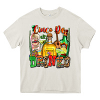 Cream cinco de drinko Heavy Core Tee - Zillion Design Studio