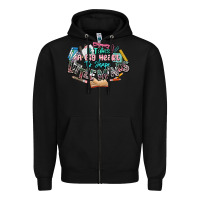 Black it takes a big heart to shape little mind teacher Zipper Hoodie - NancyCooperArtShop
