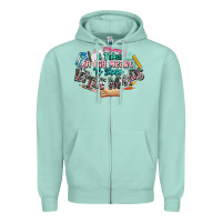 Seafoam it takes a big heart to shape little mind teacher Zipper Hoodie - NancyCooperArtShop