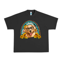 Pigment Black golden retriever rainbow Urban Heavy Tee - Artiststas