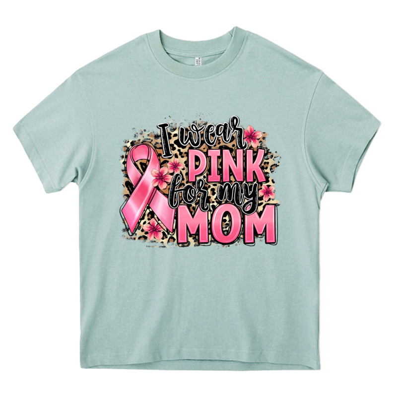 I Wear Pink For My Mom Heavy Core Tee by BarkalooDesign | Teevron