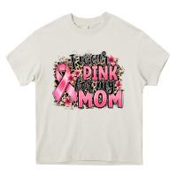 Cream i wear pink for my mom Heavy Core Tee - BarkalooDesign