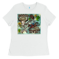 White country western Ladies Tee - Zillion Design Studio