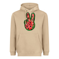 Mushroom watermelon peace sign Heavyweight Hoodie - Jasminsmagicworld