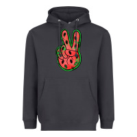 Smoke watermelon peace sign Heavyweight Hoodie - Jasminsmagicworld