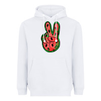 White watermelon peace sign Heavyweight Hoodie - Jasminsmagicworld