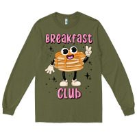 Army Green breakfast club Long Sleeve Tee - MaliasSmallBusiness