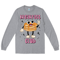 Heather Grey breakfast club Long Sleeve Tee - MaliasSmallBusiness