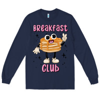Navy breakfast club Long Sleeve Tee - MaliasSmallBusiness
