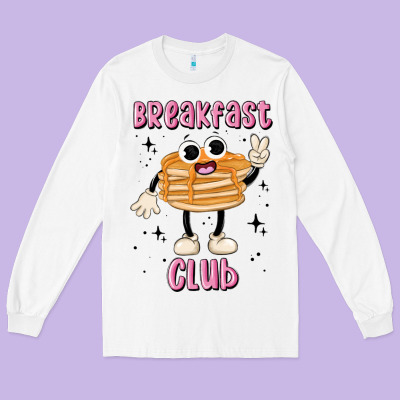 Breakfast Club Long Sleeve Tee Designed By Maliassmallbusiness