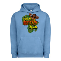 Pigment Pebble Blue Black History Month Urban Hoodie - HowdyJamesFarm