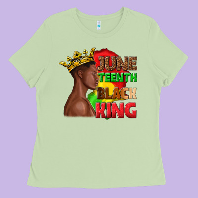 Ladies Tee juneteenth black king