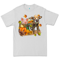 Dove Grey fall farm animals Premium Tee - Zillion Design Studio