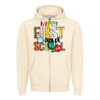 Sandshell happy first day of school Zipper Hoodie - NancyCooperArtShop