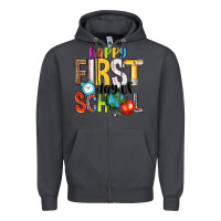 Smoke happy first day of school Zipper Hoodie - NancyCooperArtShop