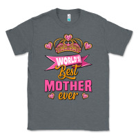 Charcoal Heather world's best mother ever Classic Tee - Jasminsmagicworld