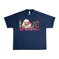 Navy love poodles Urban Heavy Tee - Artiststas
