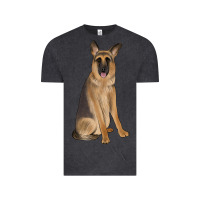 Vintage Black german shepherd Vintage Tee - JahusDesignShop