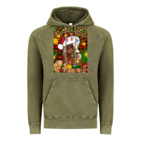 Vintage Olive Christmas horse Vintage Hoodie - Artiststas